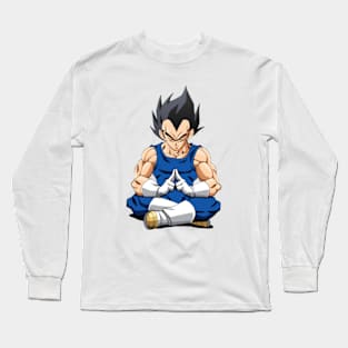 Vegeta Meditation Inner peace fan art Long Sleeve T-Shirt